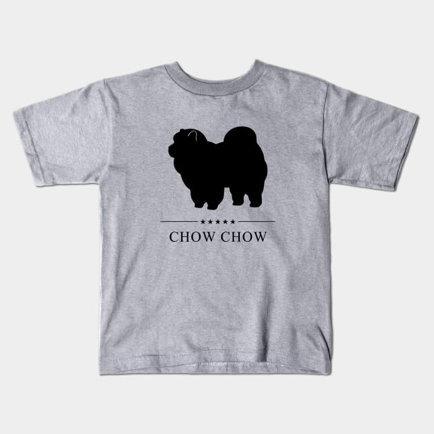 Chow Chow Black Silhouette Kids T-Shirt by millersye